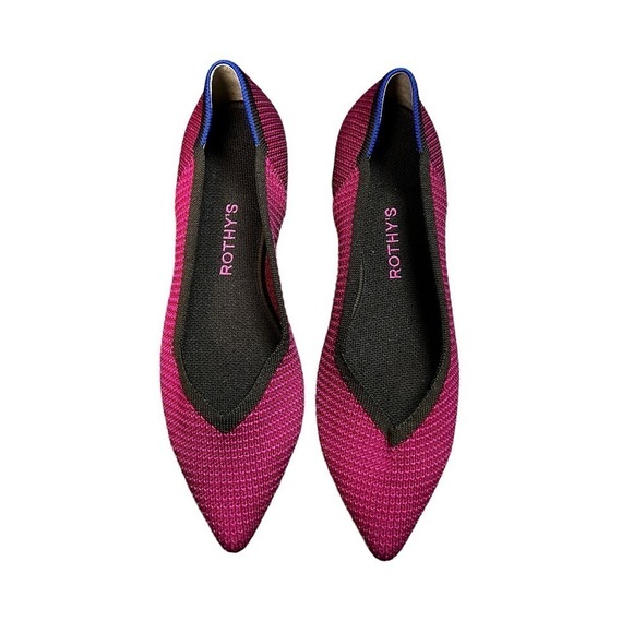 Rothy’s The Point Bright Magenta‎ Limited Edition Women’s Size 10.5 - Picture 1 of 6